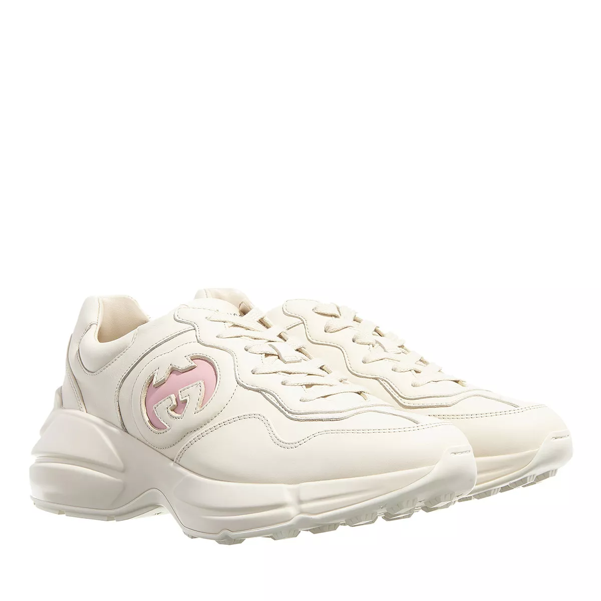 Klobige Leder-Fashion-Sneakers