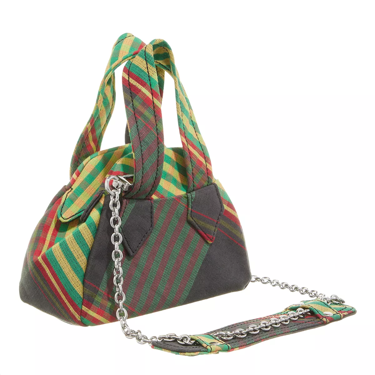 Mini Yasmine Tasche mit Tartanmuster