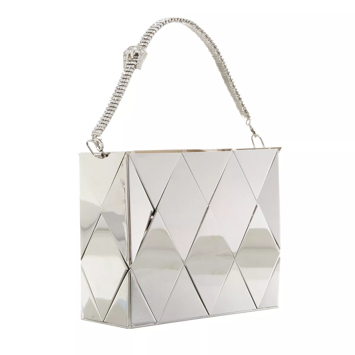 Geometrische metallische Abend Clutch Tasche