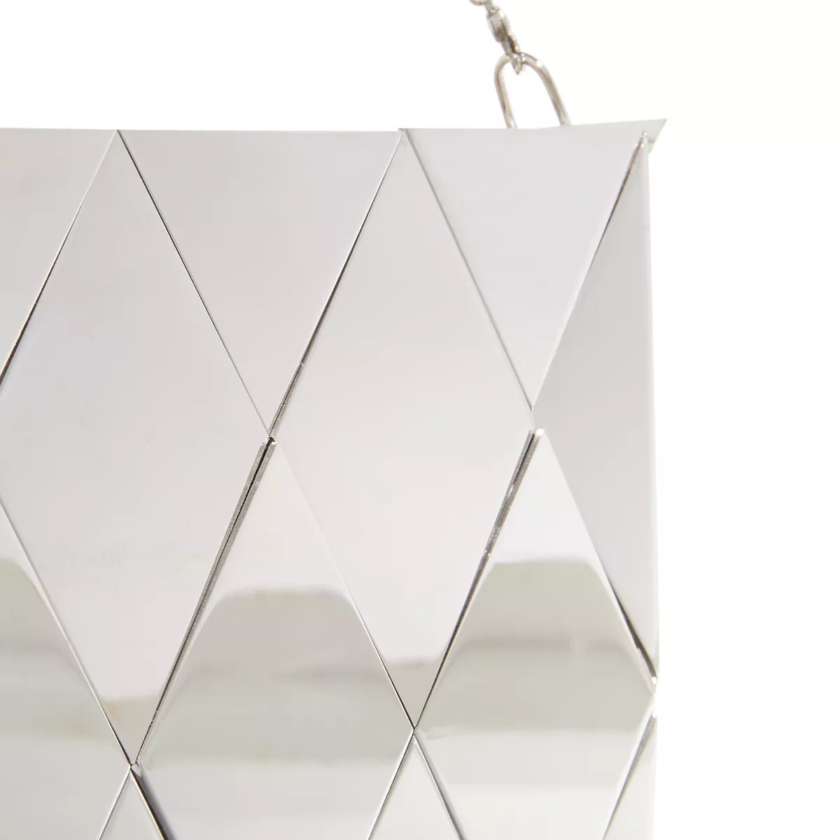 Geometrische metallische Abend Clutch Tasche