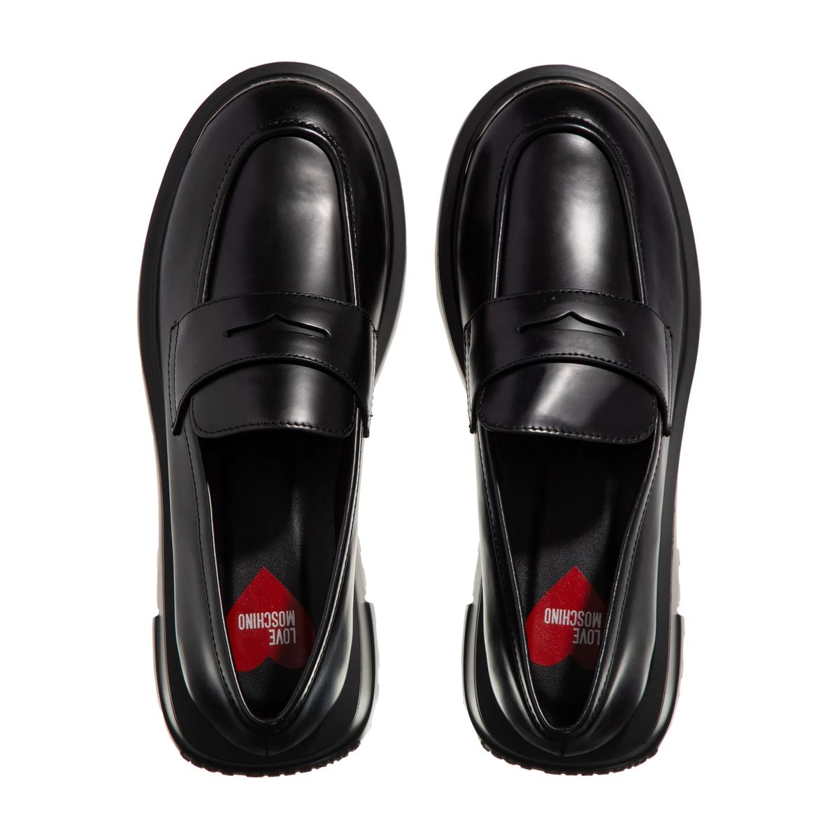 Plateau Penny Loafer aus Leder
