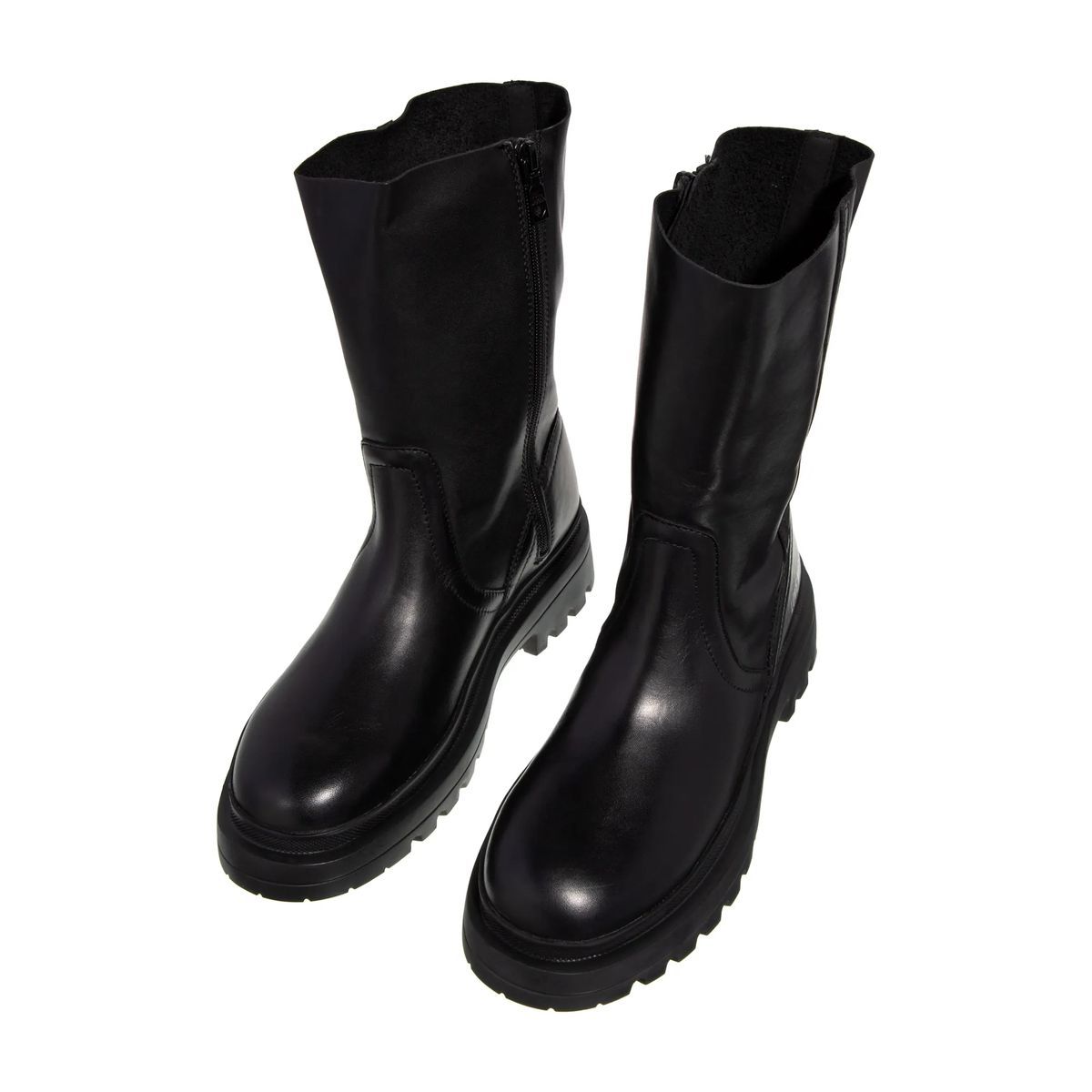 Love Moschino Schwarze Halbschaftstiefel