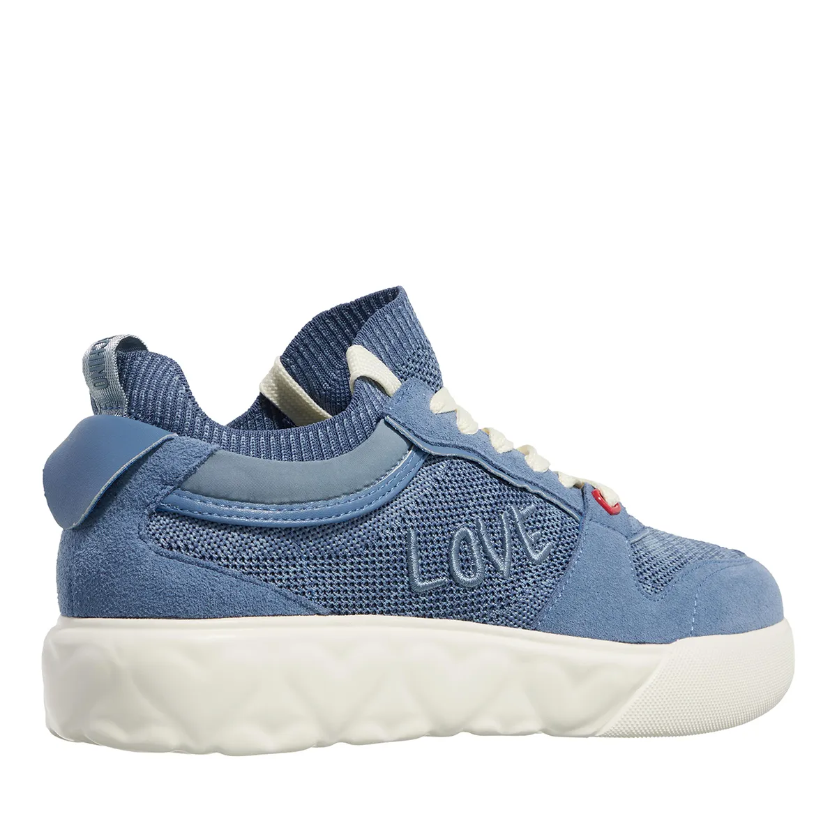 Blaue Low-Top Mode-Sneakers