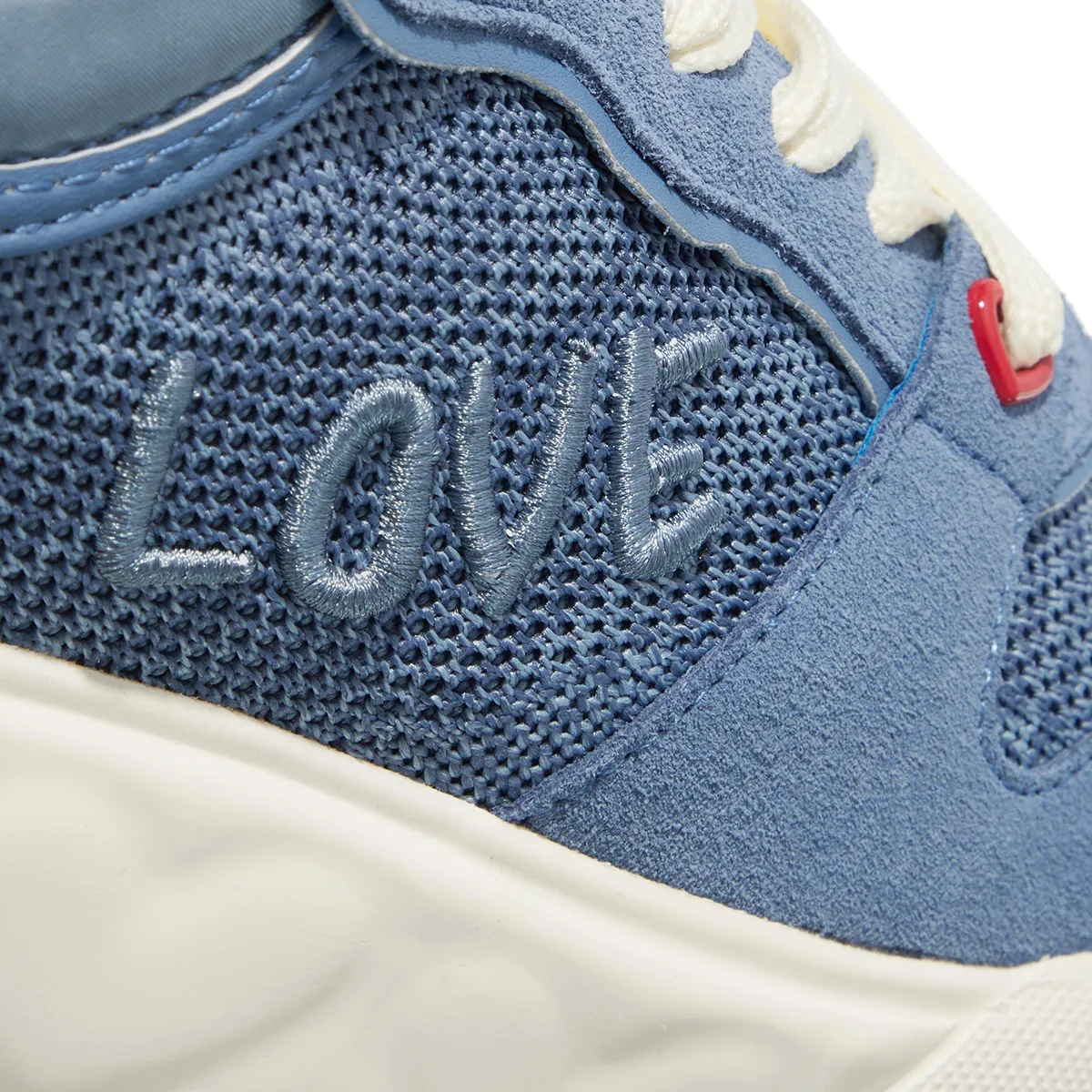 Blaue Low-Top Mode-Sneakers