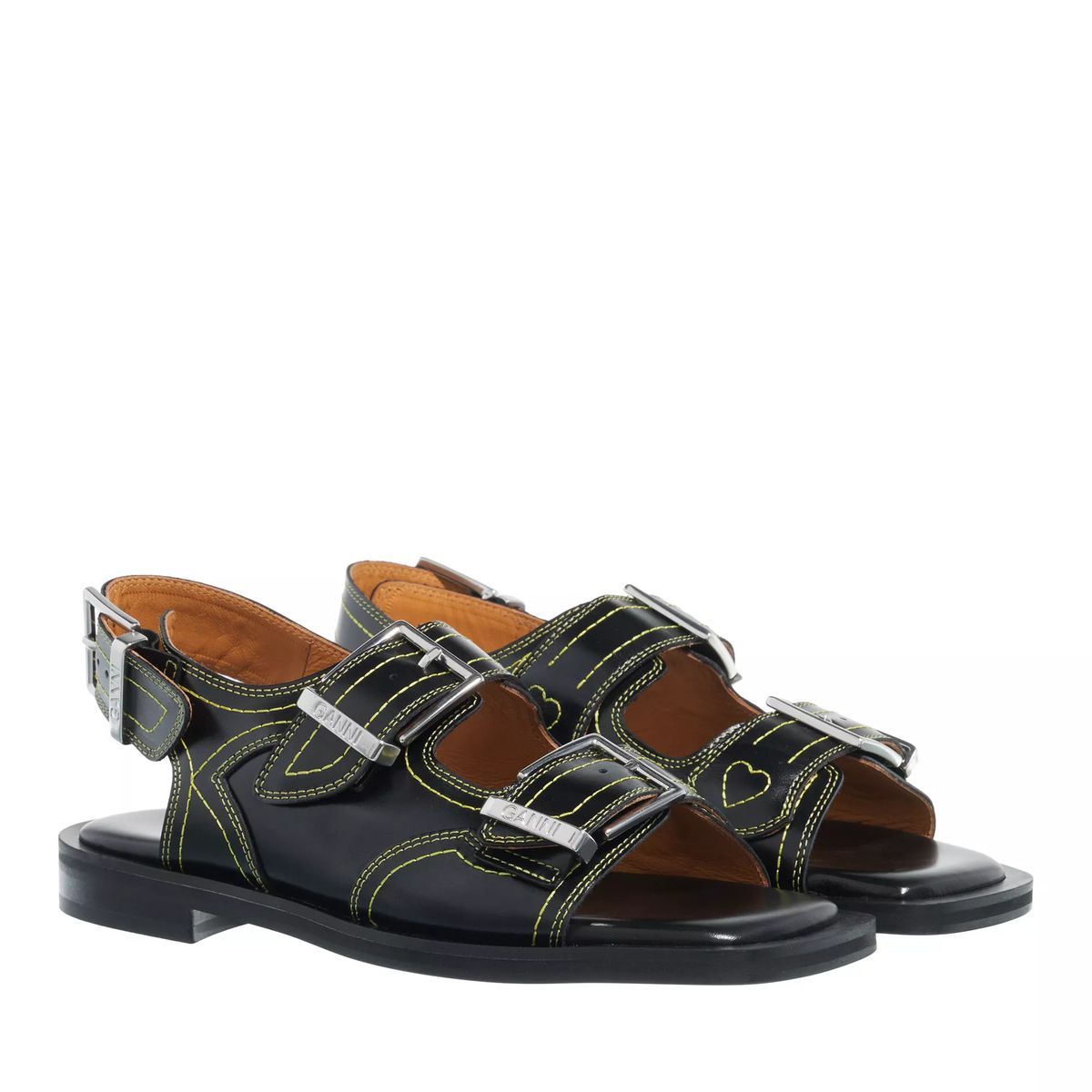 Bestickte Western Schnallen Sandalen