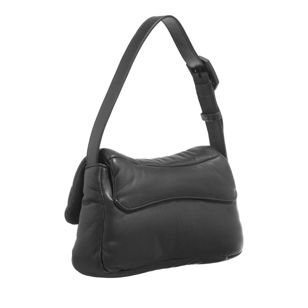Gepolsterte Nappa Leder Schultertasche