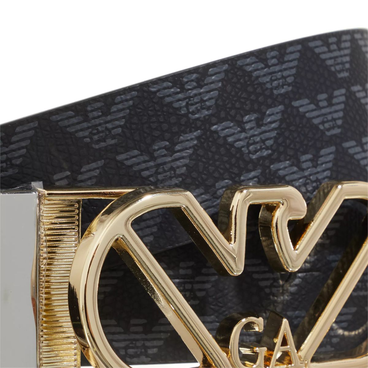 Gürtel mit Monogramm-Logo und goldener Schnalle