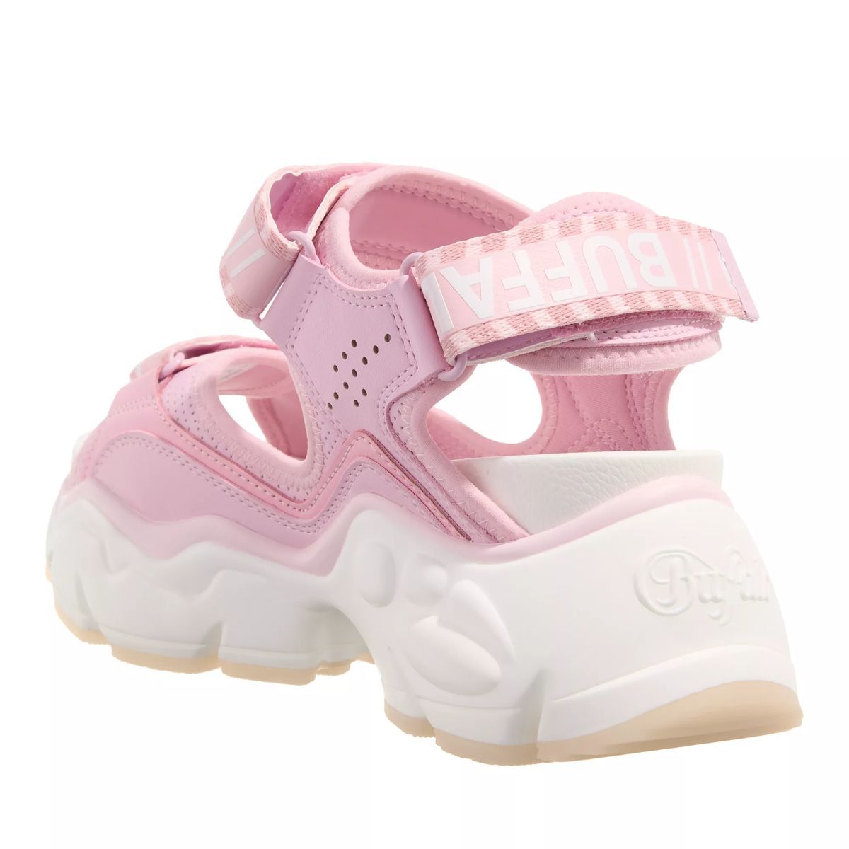 Klobiger Plateausandalen mit Logo-Riemen