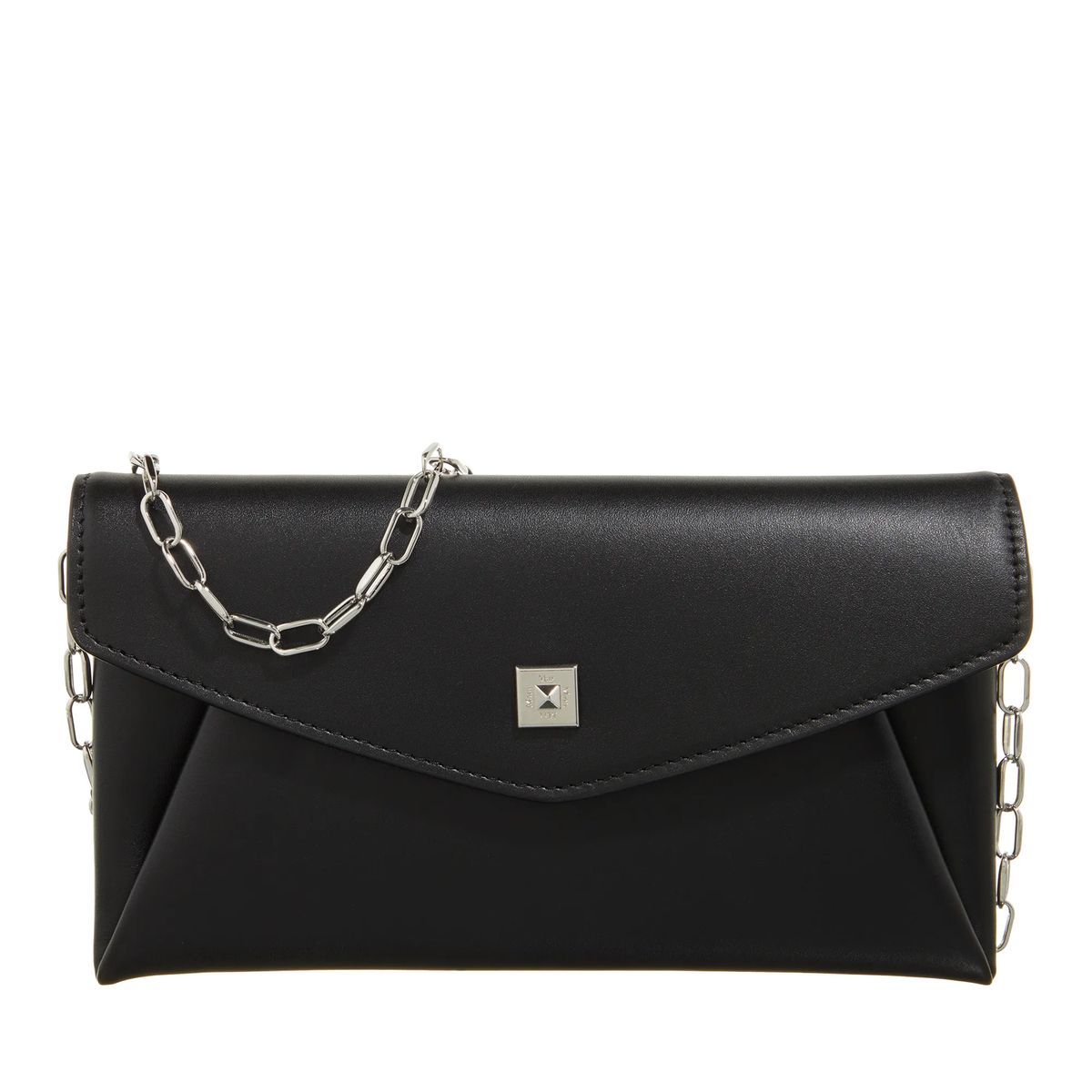 Elegante schwarze Kettenbrieftasche