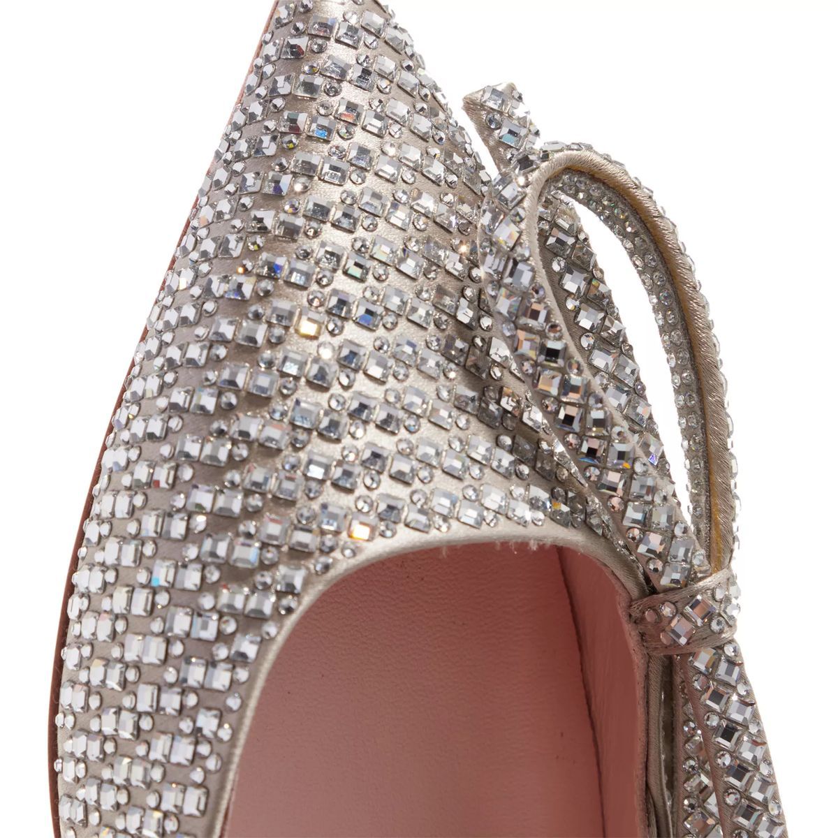 Kristallverzierter Slingback Kitten Heel