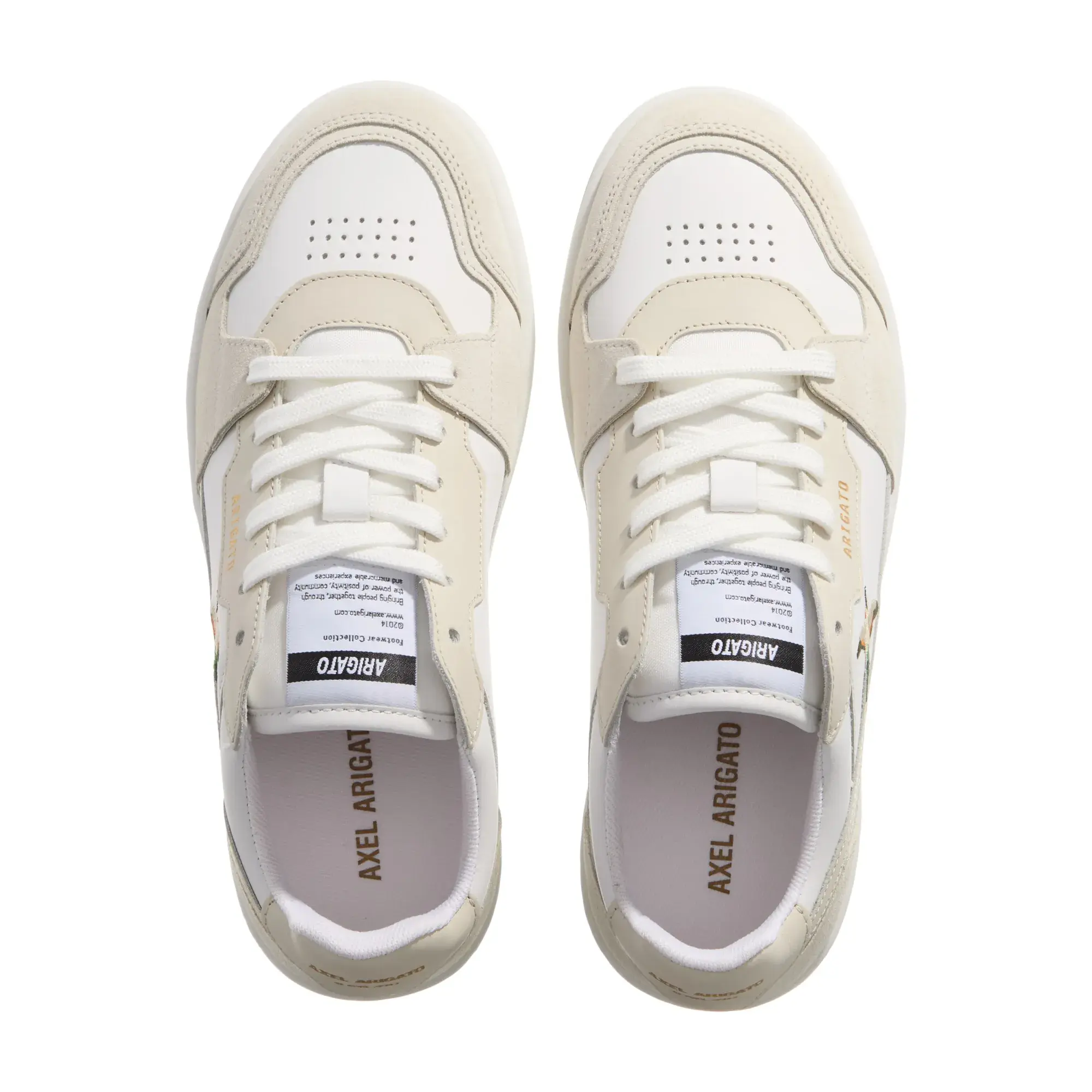 Cremefarbener Low-Top-Fashion-Sneaker