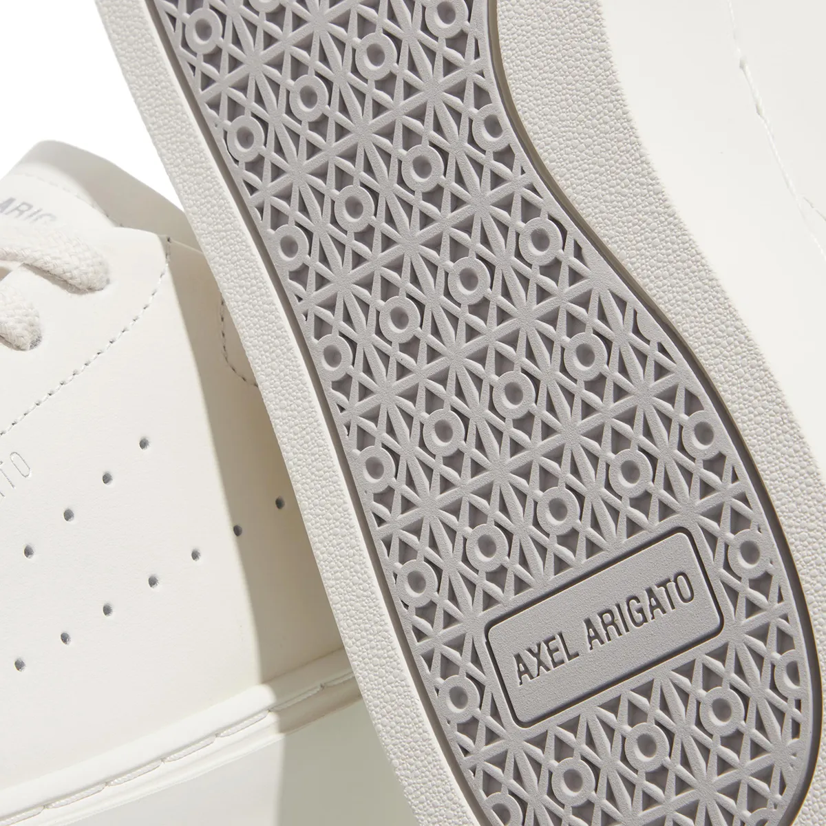 Weiße Leder Court Sneakers