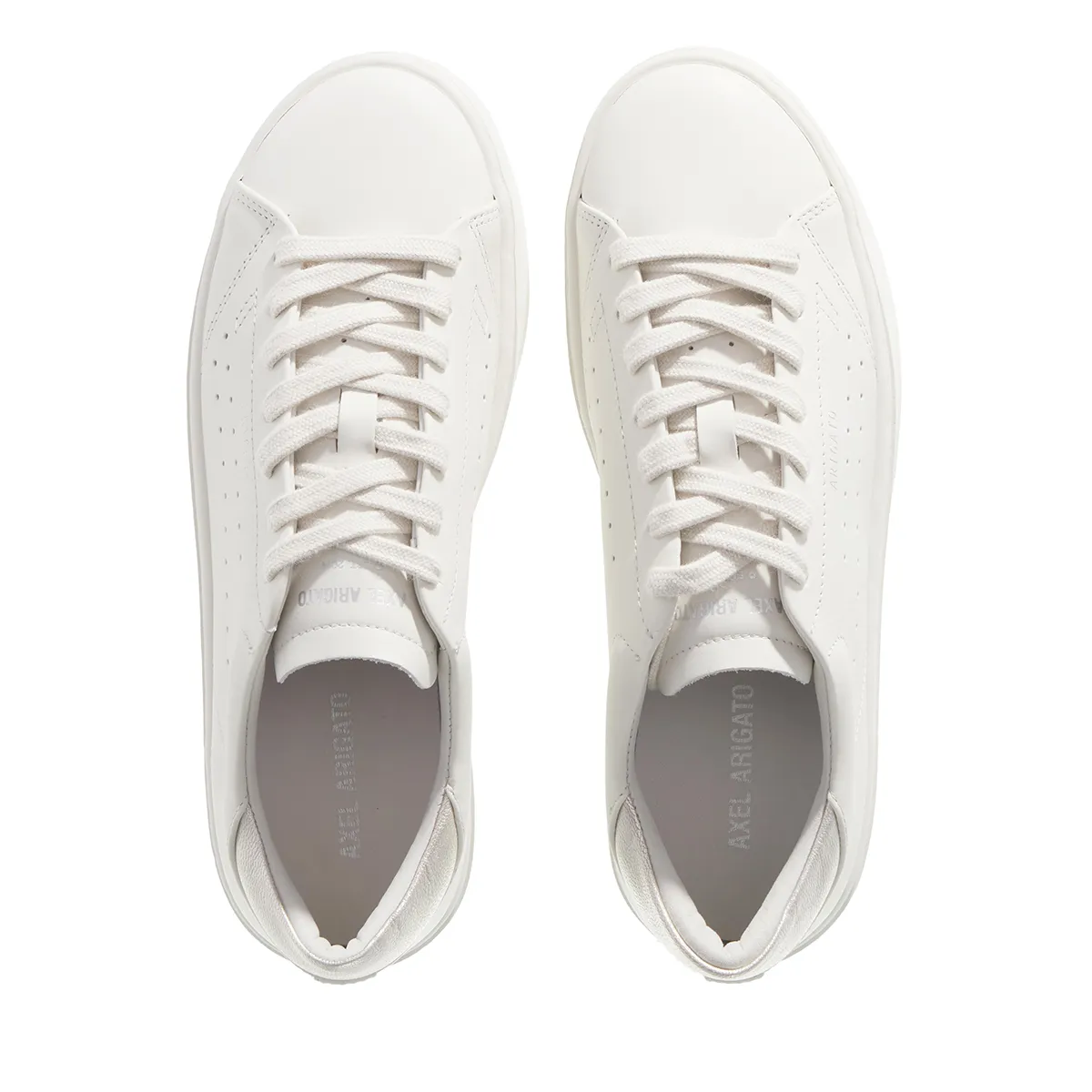 Weiße Leder Court Sneakers