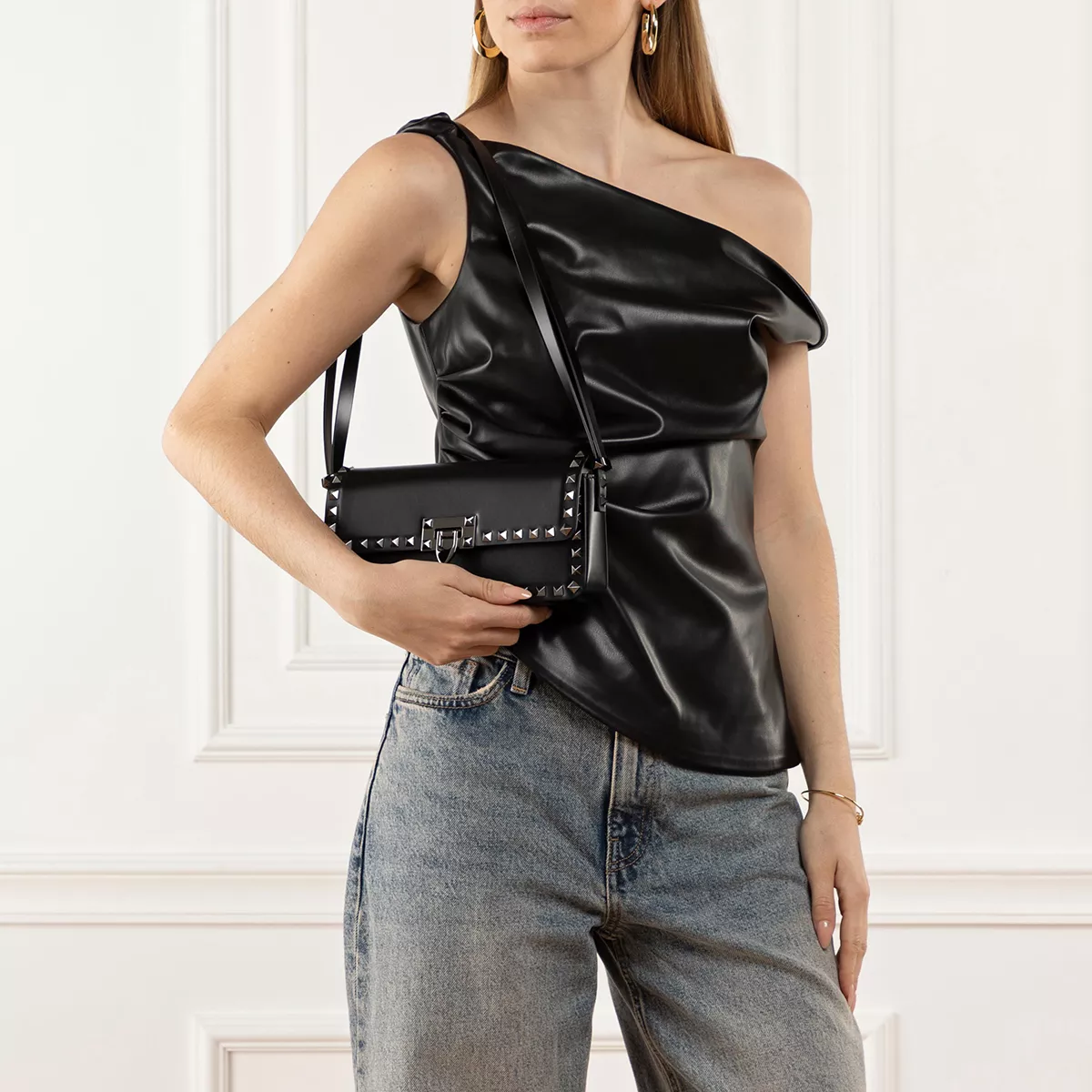 Rockstud verzierte Umhängetasche