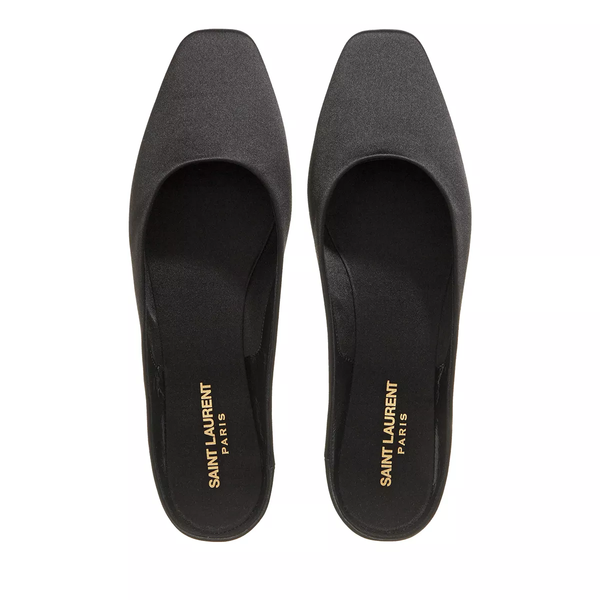Elegante Mules aus Satin-Krepp