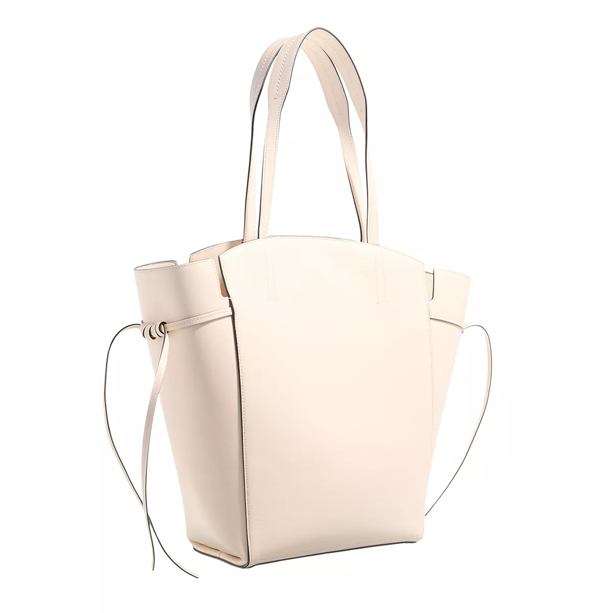 Elegante Leder-Tragetasche mit Bändern
