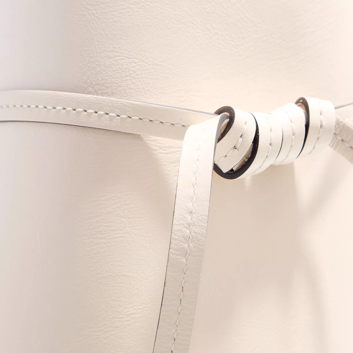 Elegante Leder-Tragetasche mit Bändern