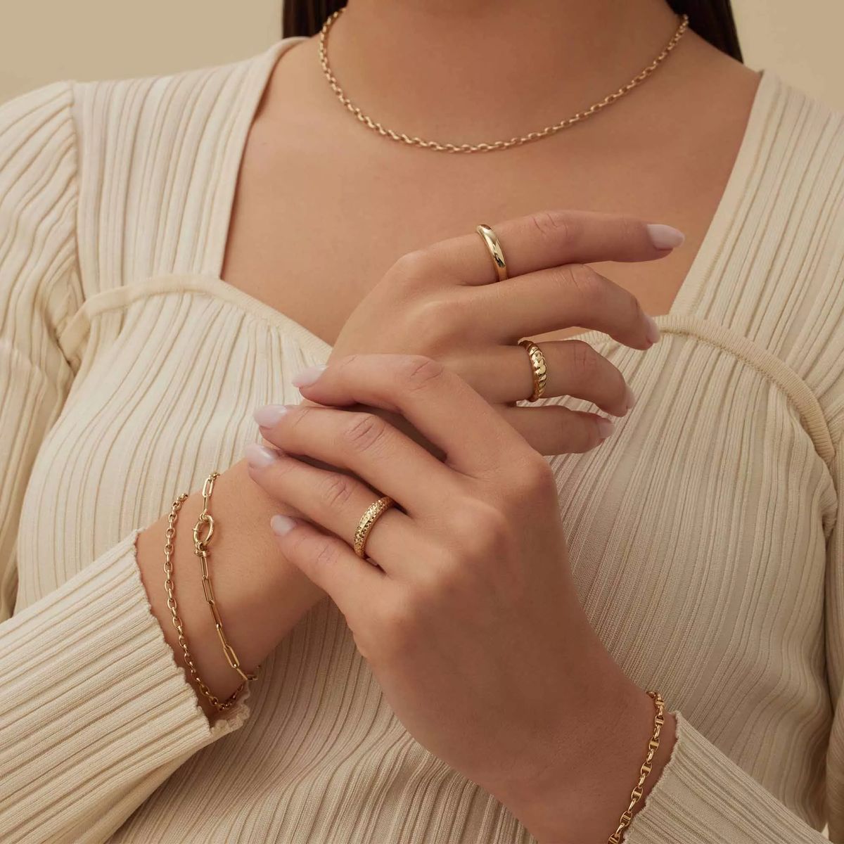 Klassischer Goldring