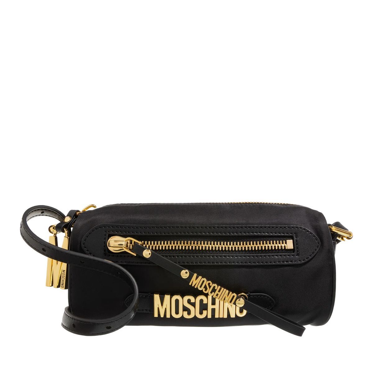 Schwarze Nylon Crossbody Kameratasche