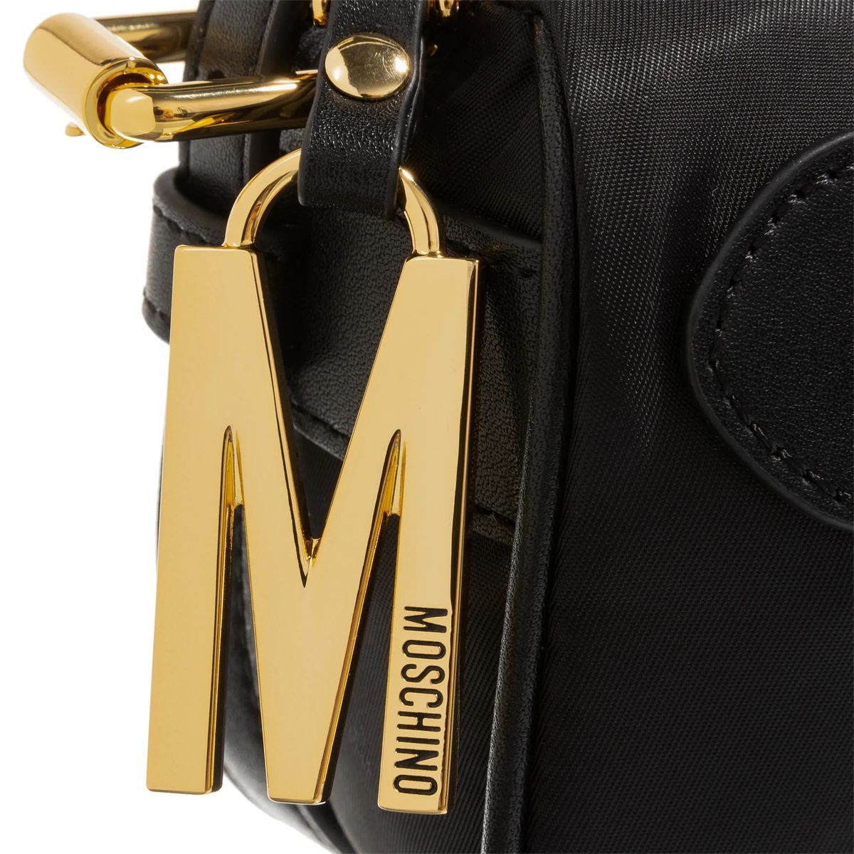 Schwarze Nylon Crossbody Kameratasche