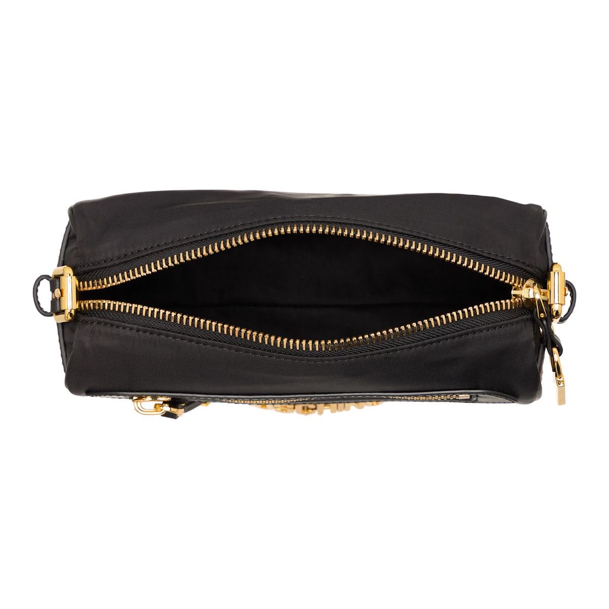 Schwarze Nylon Crossbody Kameratasche