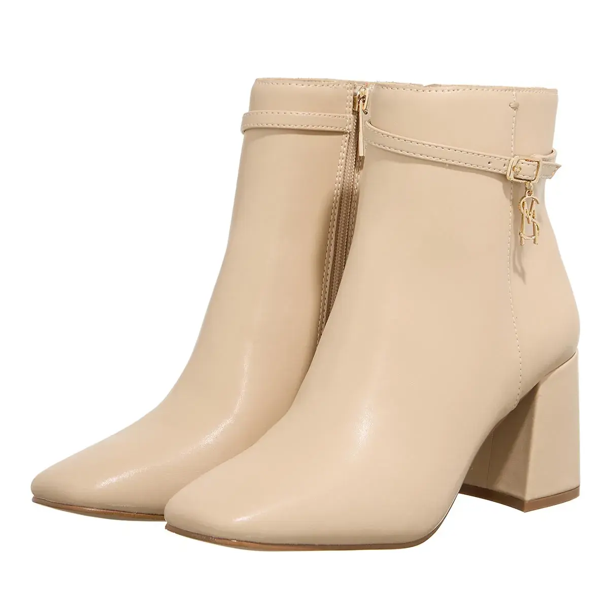 Moderner, hochhackiger Knöchel-Stiefel mit eckiger Spitze