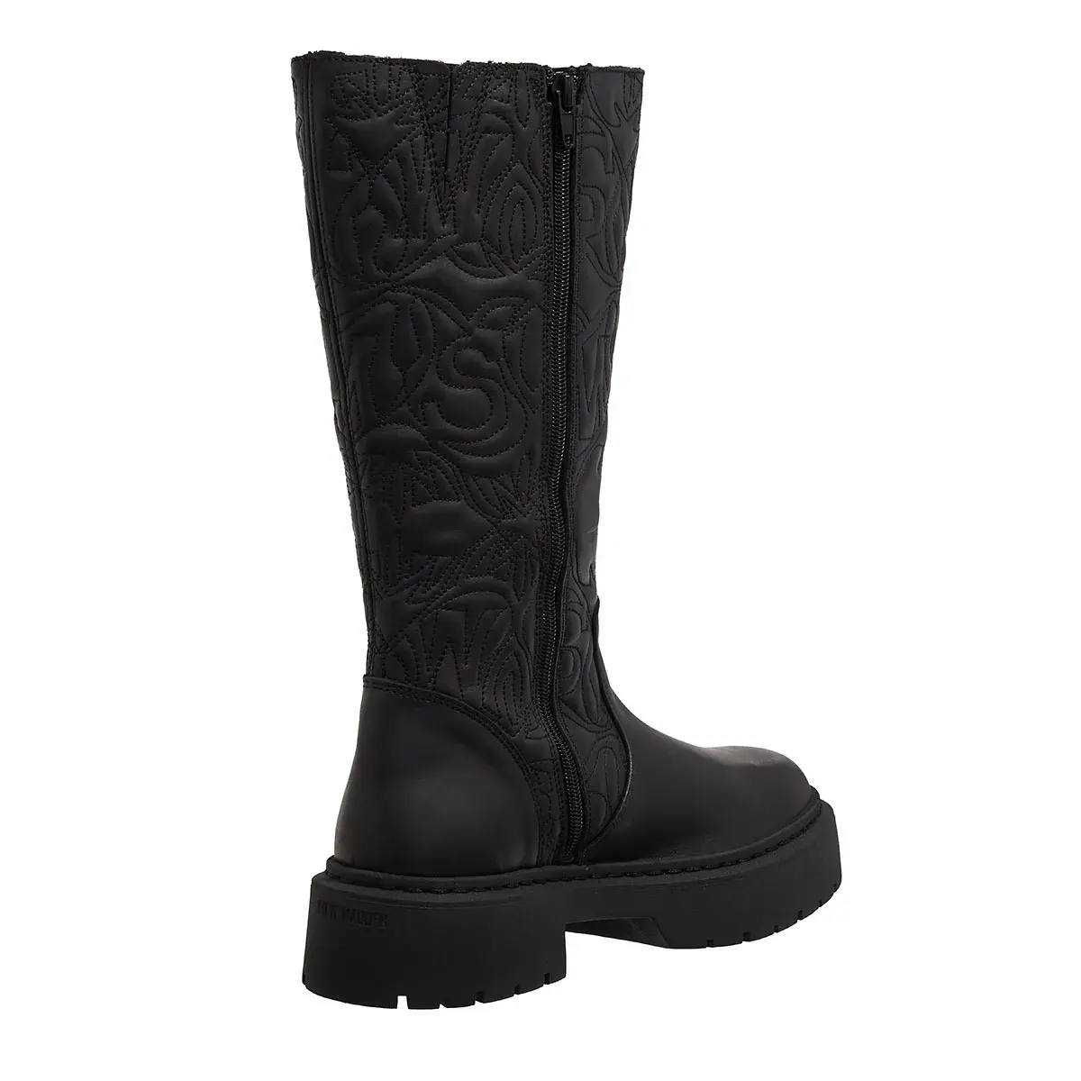 Gesteppte Plateau Stiefel in Kniehöhe