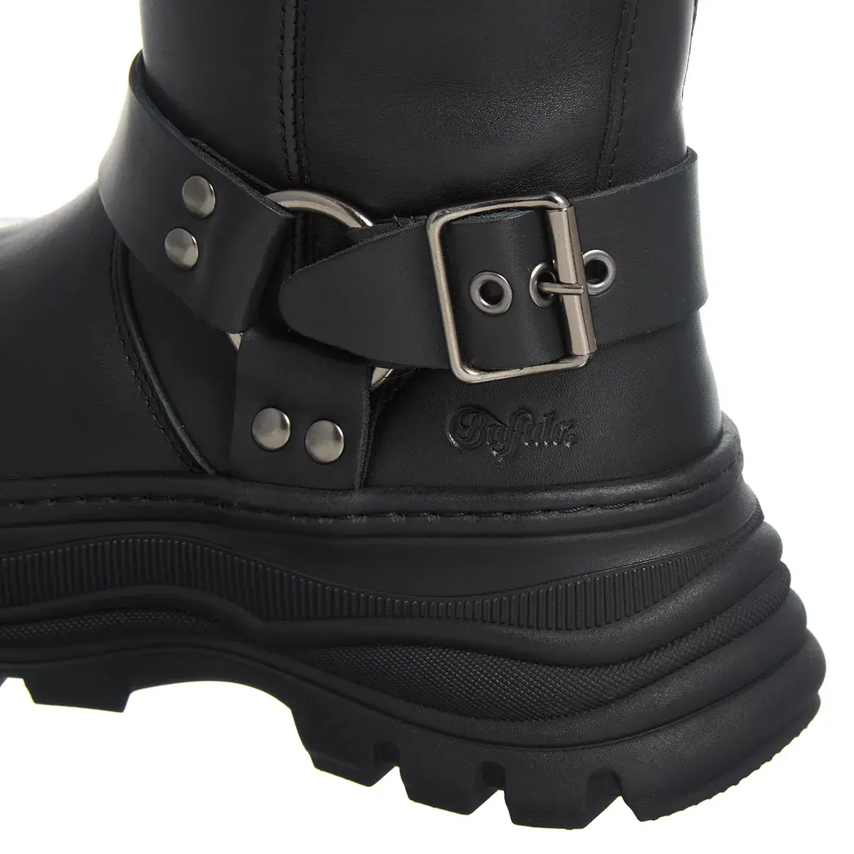 Klobige Plateau Biker Boots