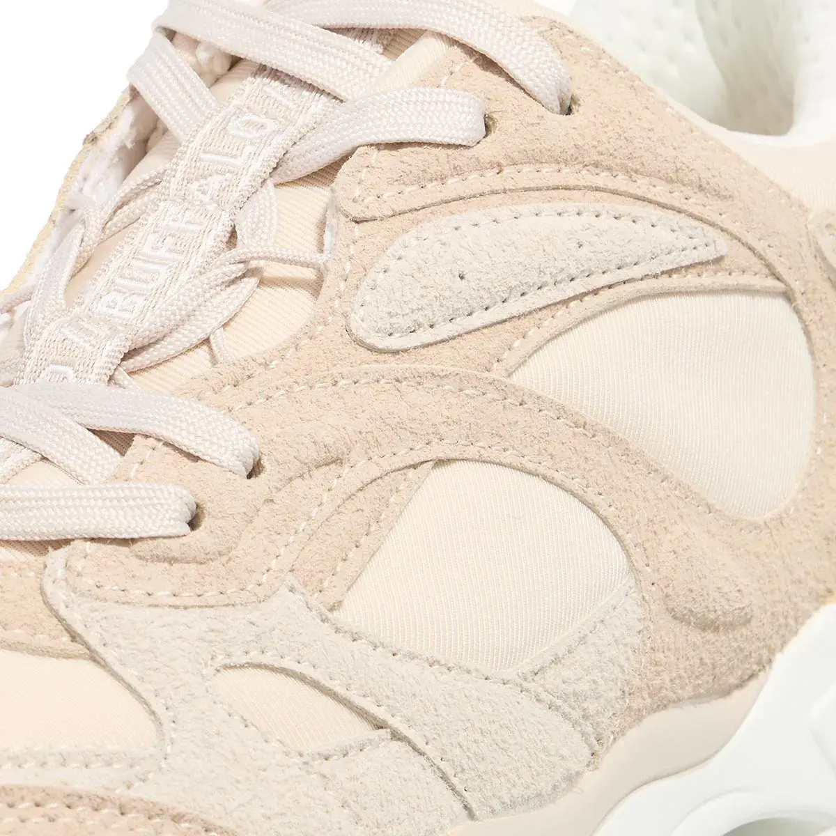 Klobige Panel-Sneakers mit Wildlederbesatz