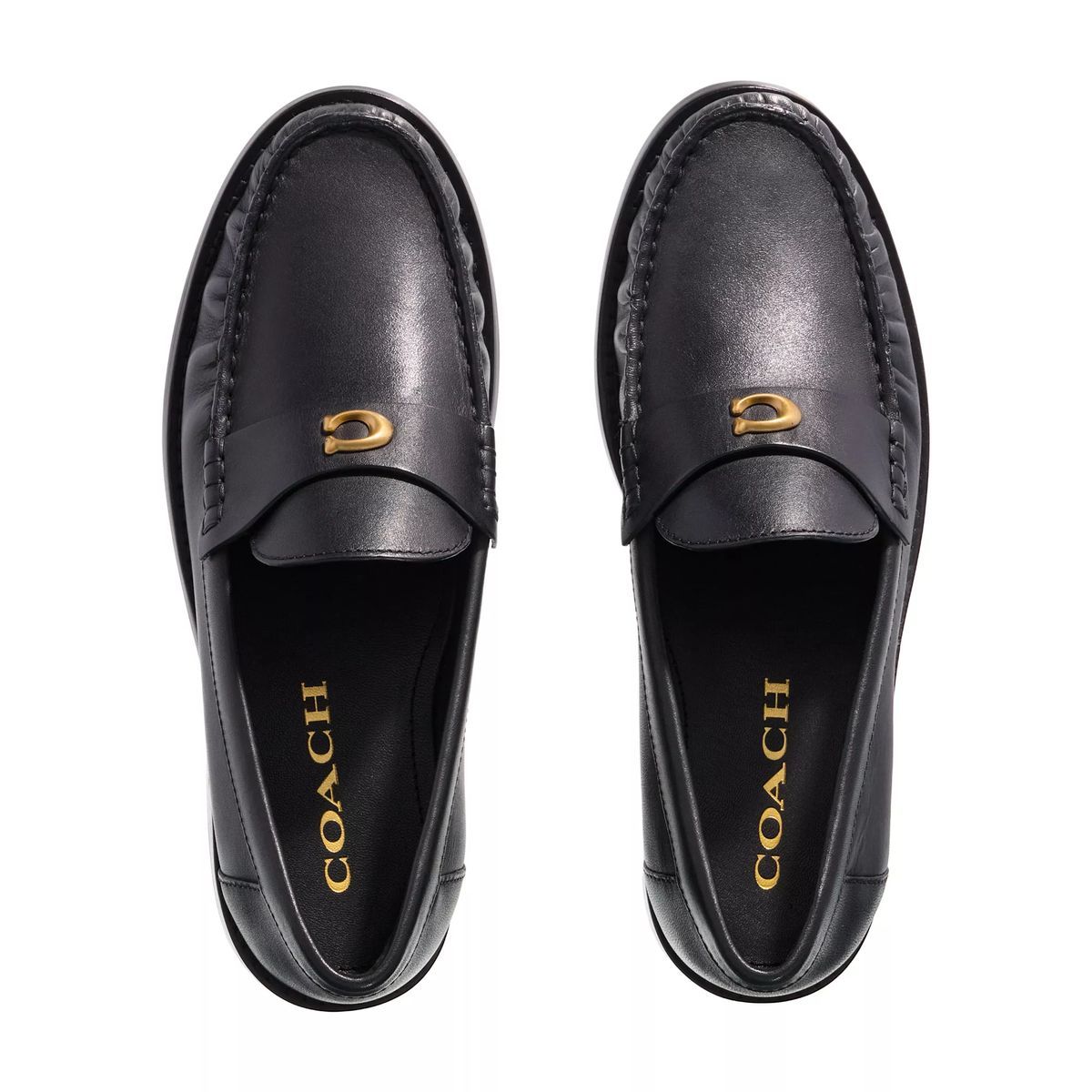 Klassische Leder Loafer mit Beschlägen