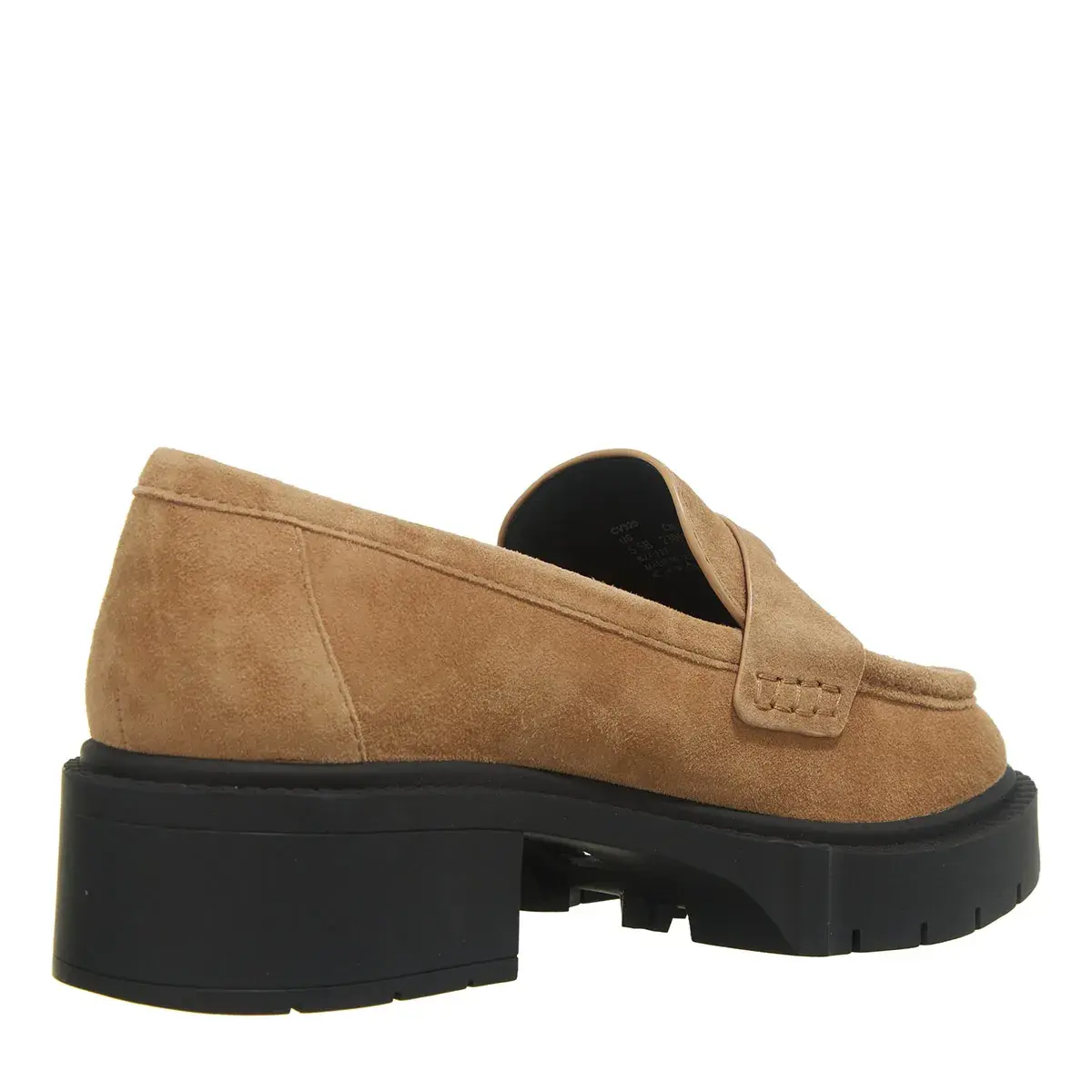 Wildleder Penny Loafer mit Profilsohle
