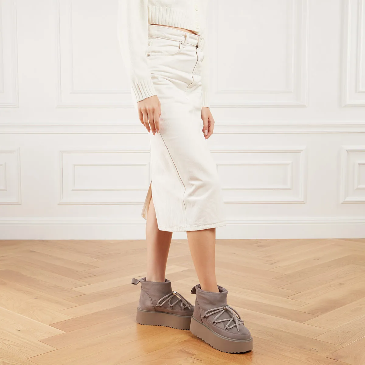 Plateau Wildleder Stiefeletten