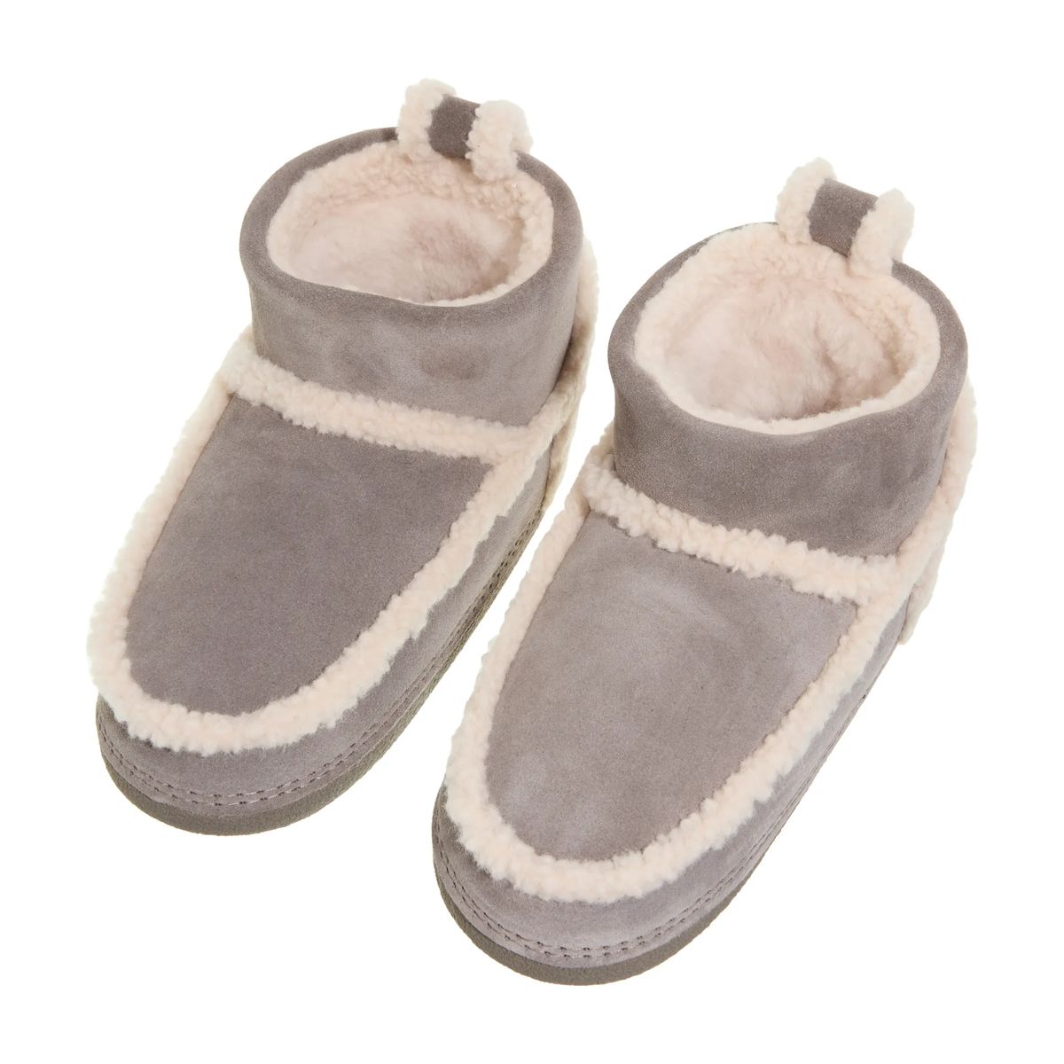 Klassischer Knöchelhoher Stiefel mit Shearling