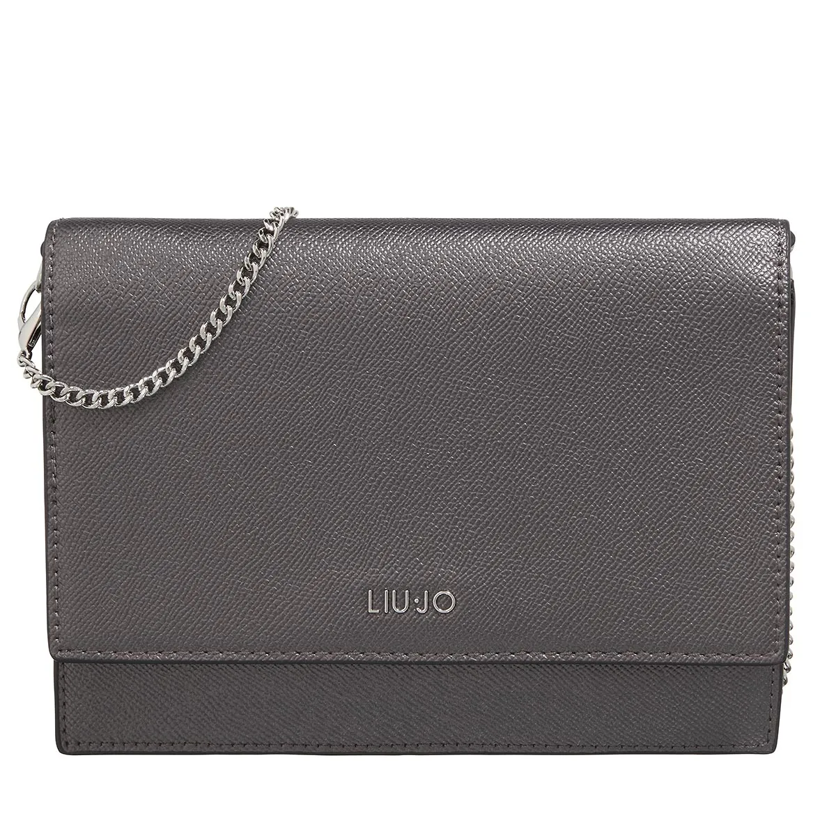 Elegante metallische Umhängetasche mit Kette