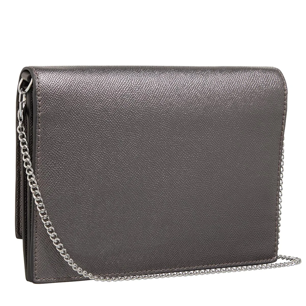 Elegante metallische Umhängetasche mit Kette