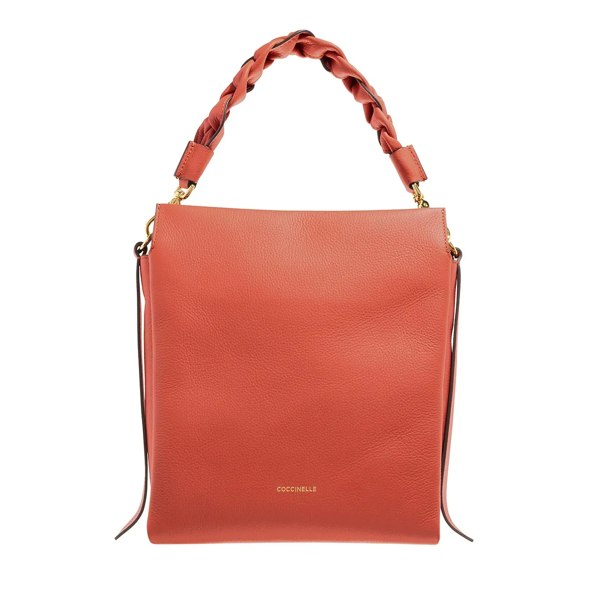 Leder Hobo Tasche mit geflochtenem Griff