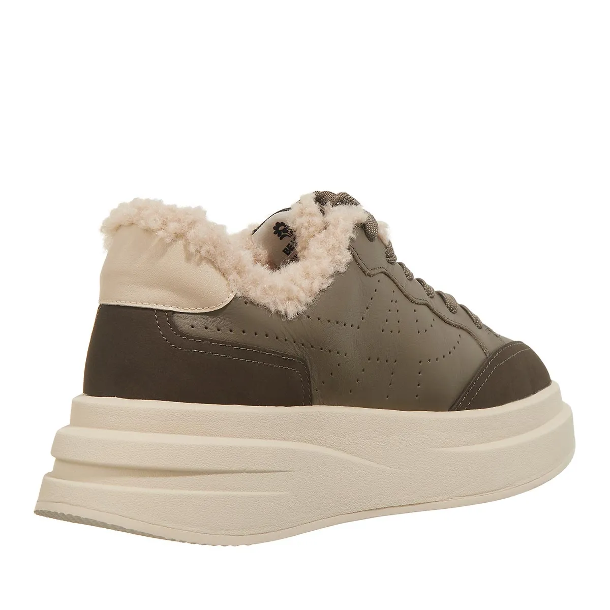 Plateau Sneaker mit Fellfutter
