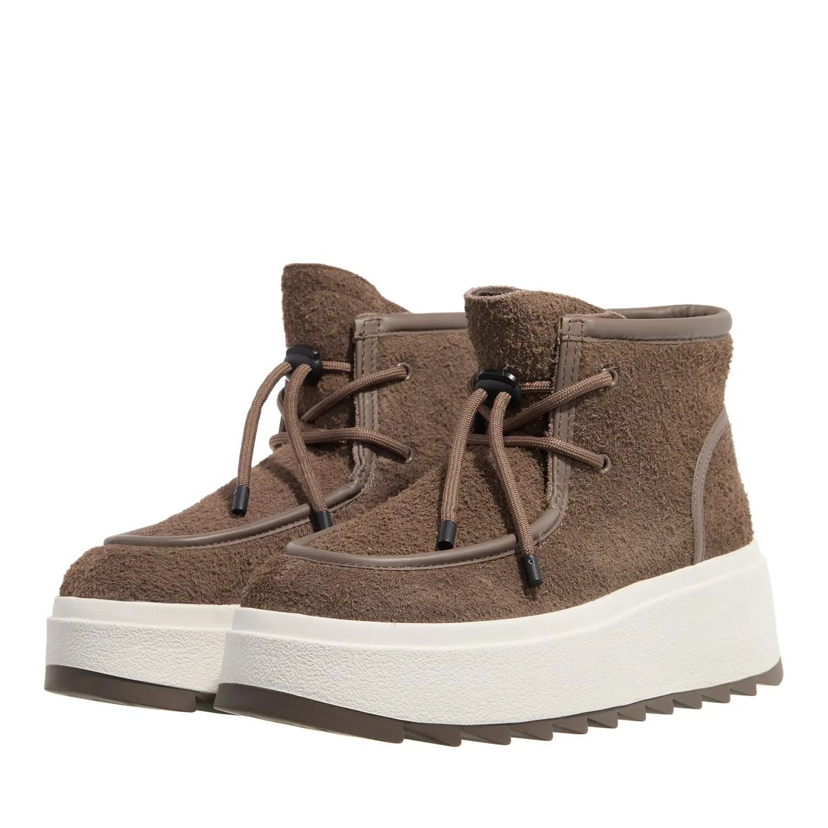 Wildleder Stiefeletten mit Knebelverschluss