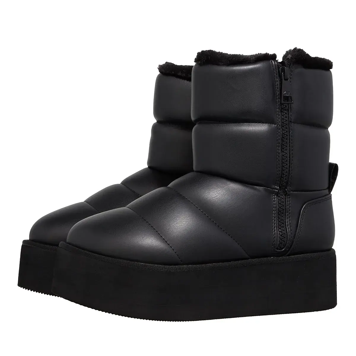 Gefütterte Plateau-Stiefeletten