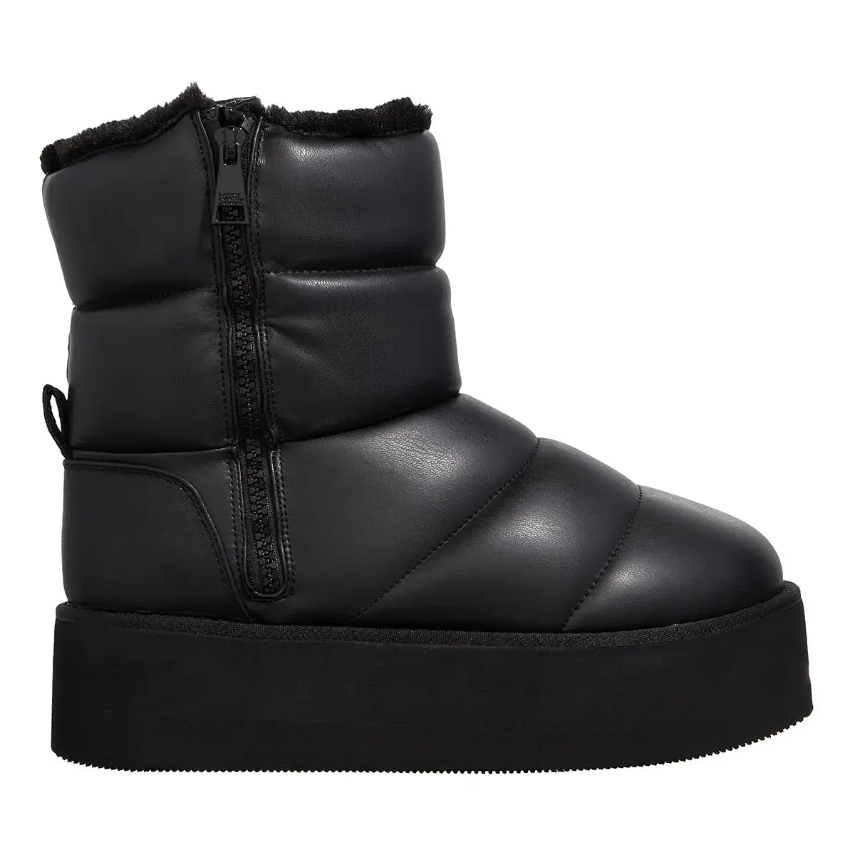 Gefütterte Plateau-Stiefeletten
