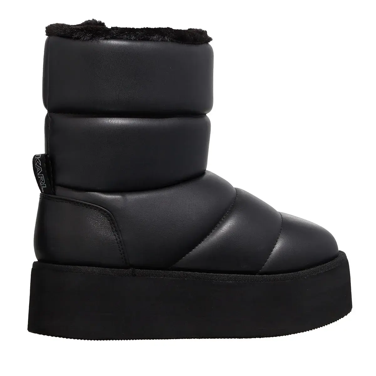Gefütterte Plateau-Stiefeletten
