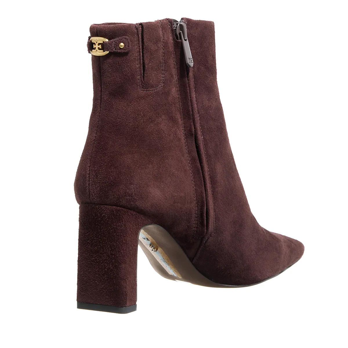 Wildleder Stiefeletten mit spitzer Zehenpartie