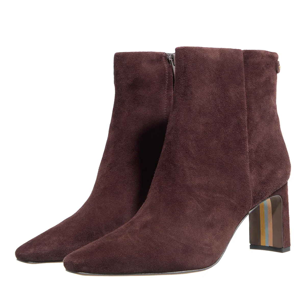 Wildleder Stiefeletten mit spitzer Zehenpartie