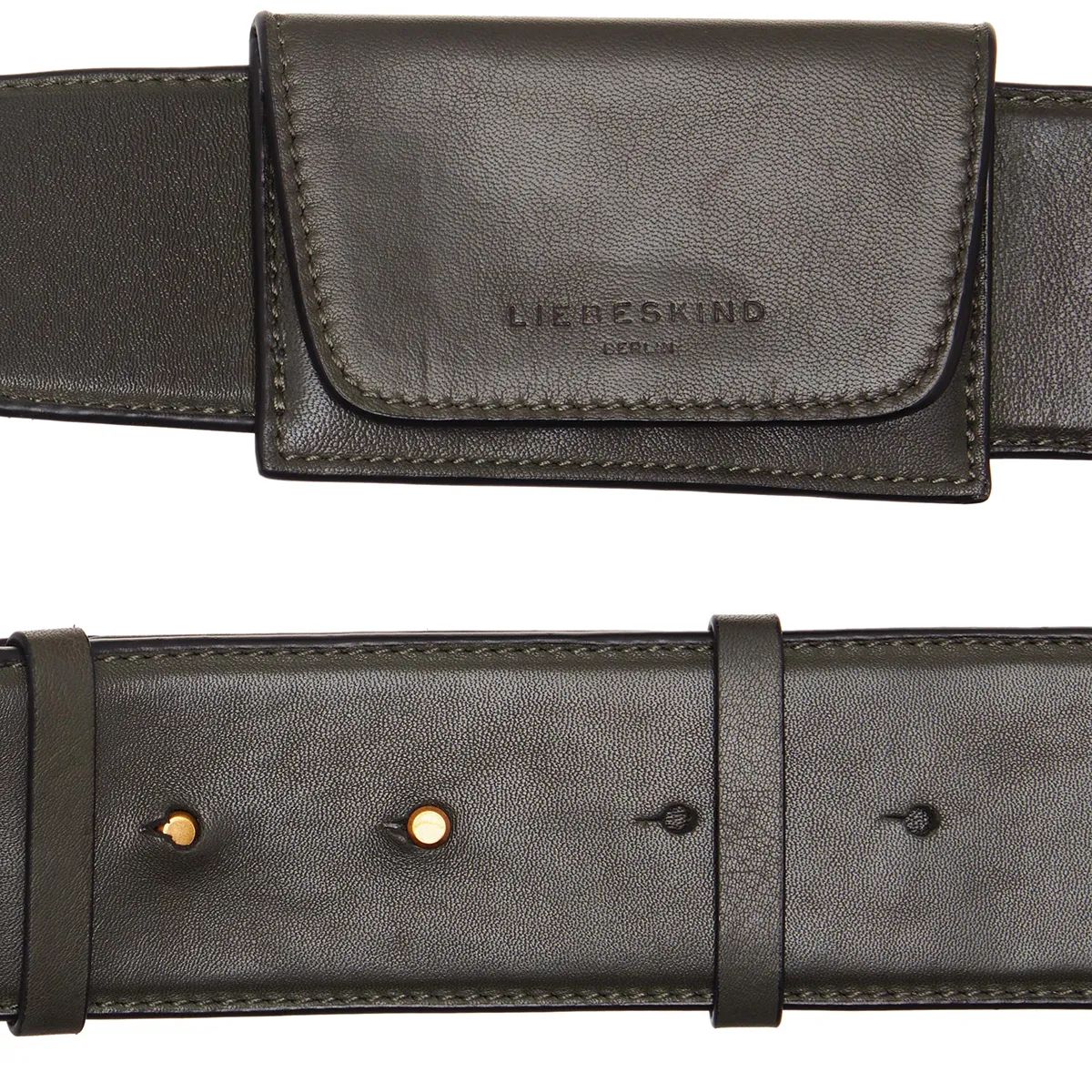 Leder Schultergurt mit Tasche