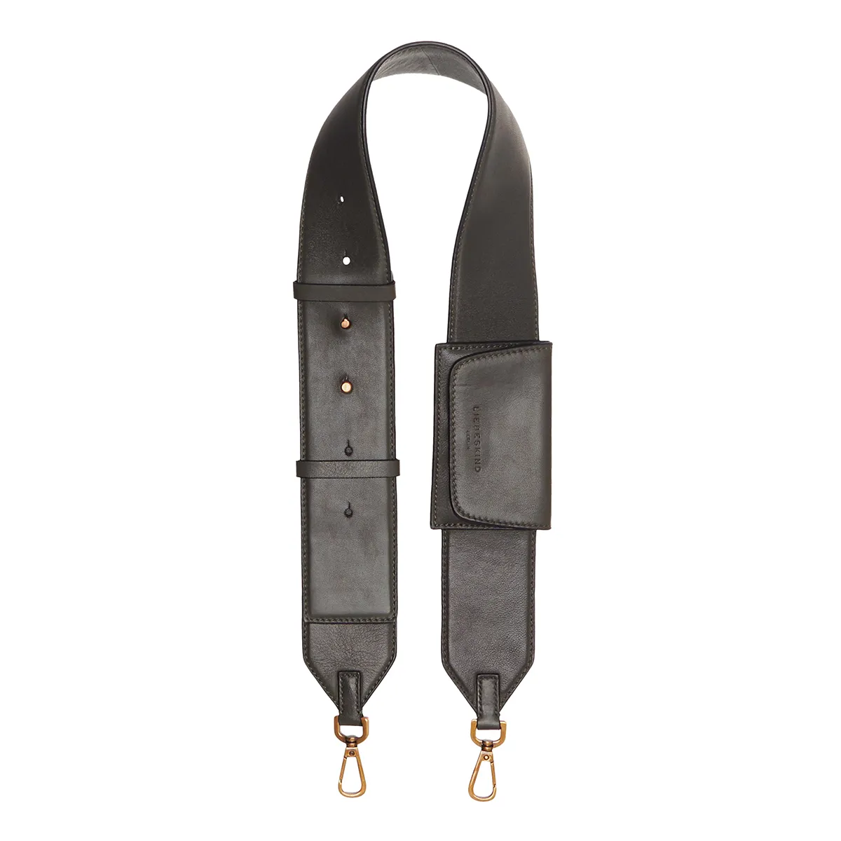 Leder Schultergurt mit Tasche
