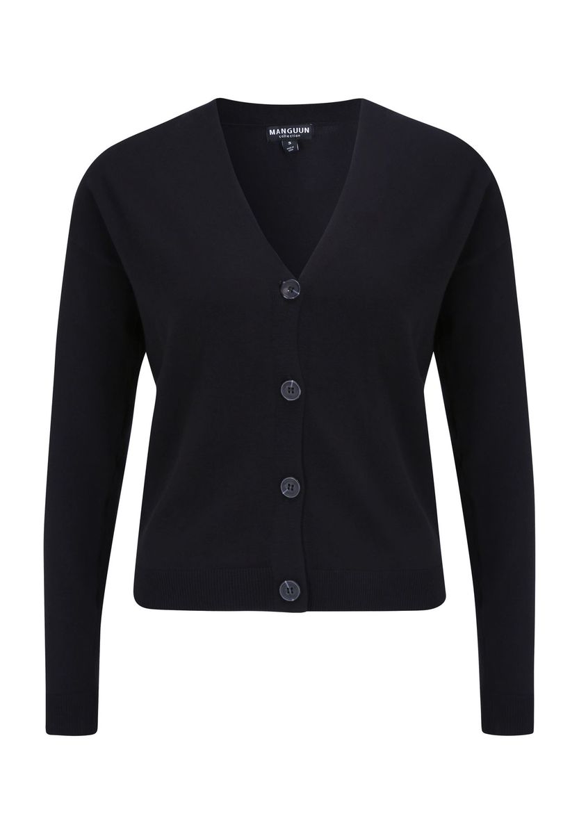 Klassische Strickjacke mit Knopfleiste