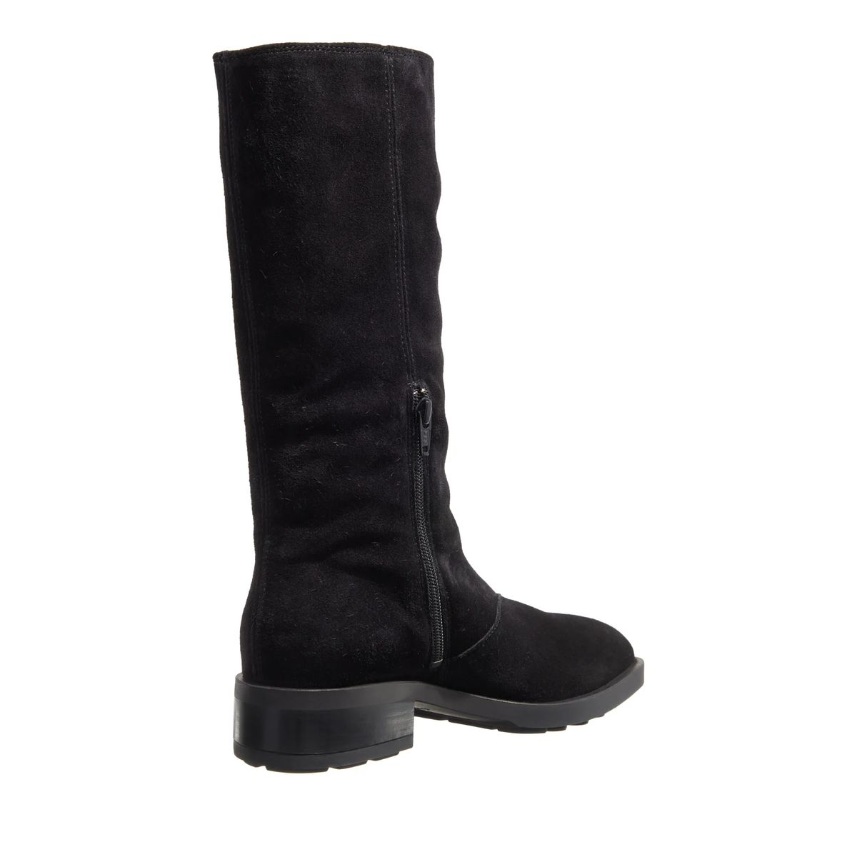 Klassische kniehohe Wildlederstiefel