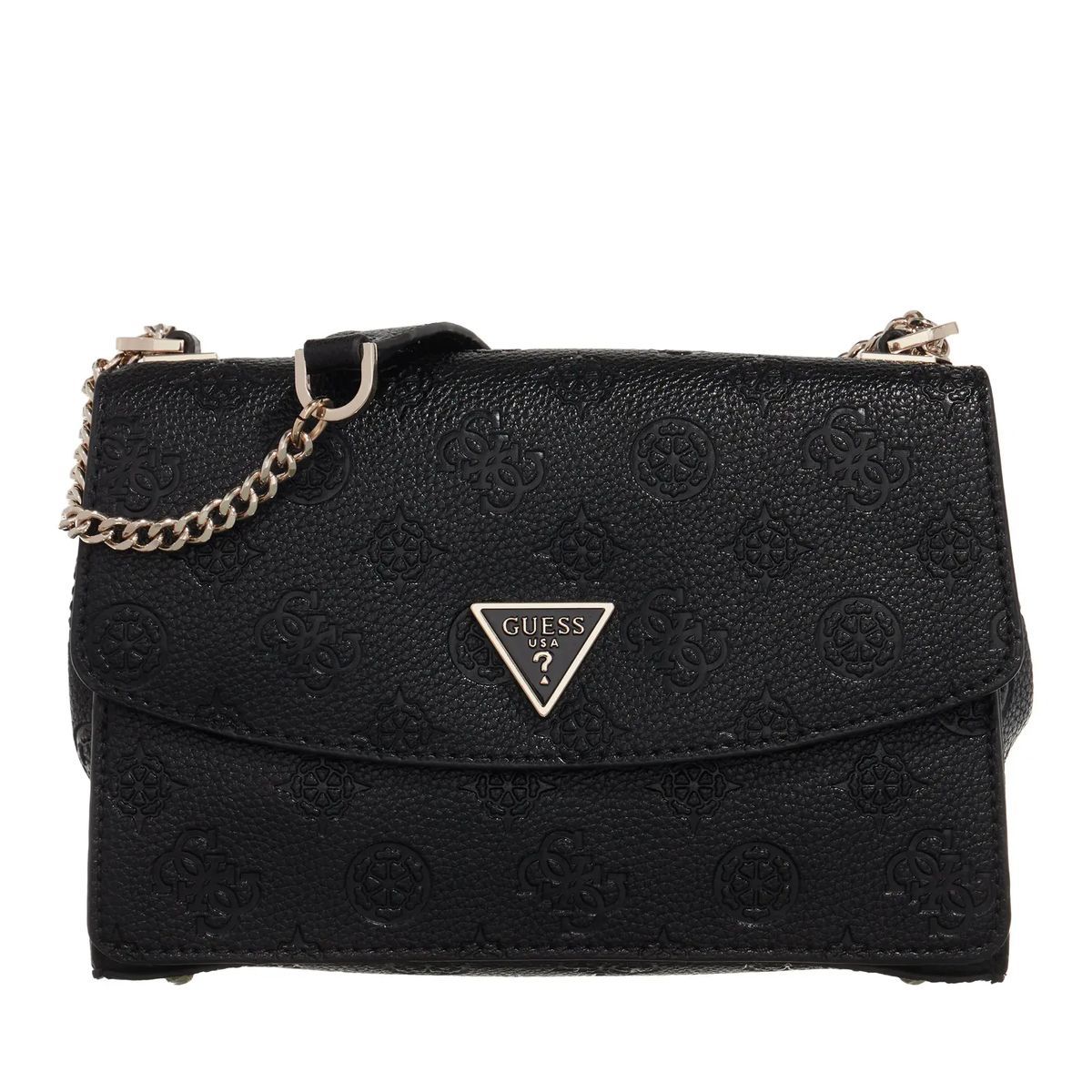 Elegante Schultertasche mit Prägung und Kette