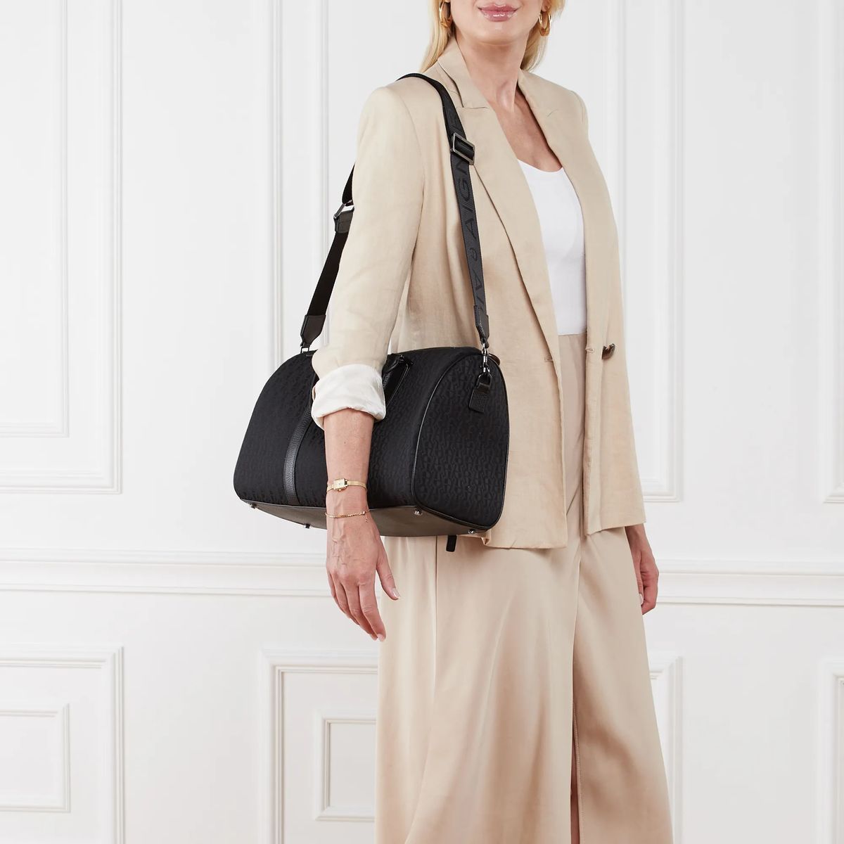 Klassische Reisetasche mit Muster
