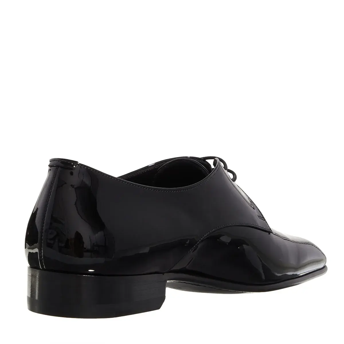 Schwarze Lackleder-Kleiderschuhe